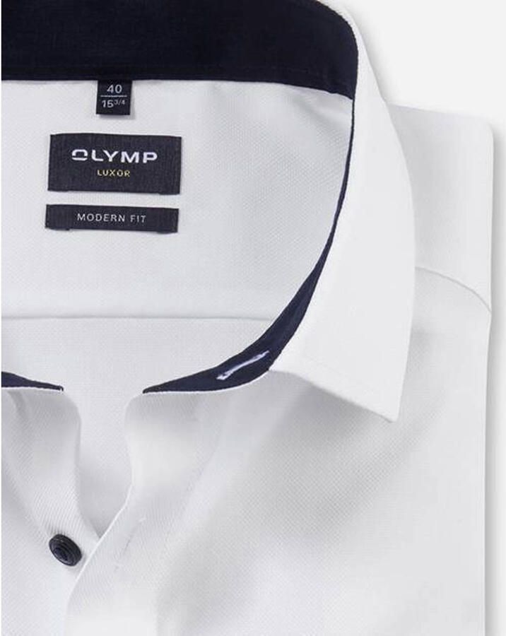 Olymp Modern fit zakelijk overhemd met kentkraag - Foto 3