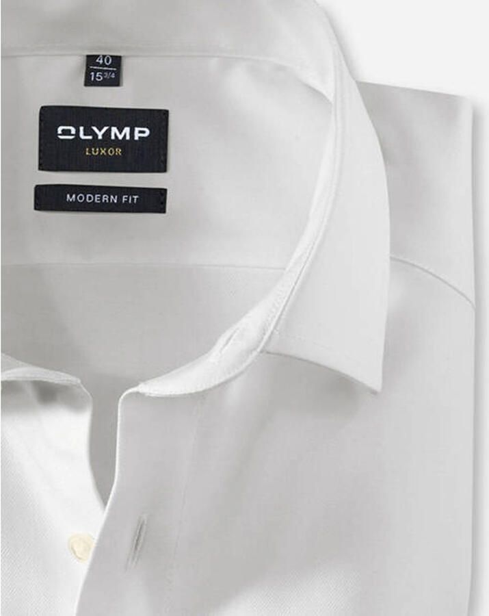Olymp Regular fit zakelijk overhemd van twill met extra lange mouwen - Foto 4