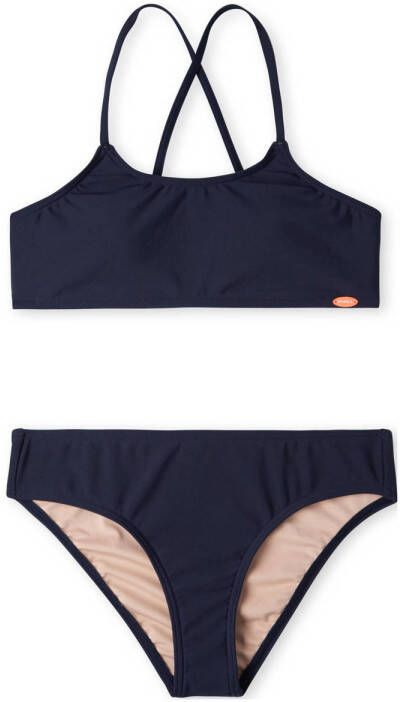 O'Neill crop bikini Essentials donkerblauw roze Meisjes Gerecycled polyester (duurzaam) 164