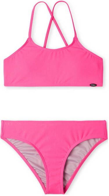 O'Neill crop bikini Essentials roze Meisjes Gerecycled polyester (duurzaam) 116