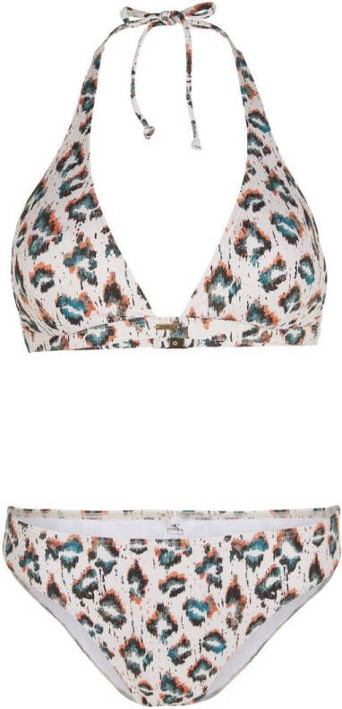 O'Neill voorgevormde halter bikini Marga Rita wit multi