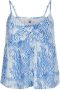 O'Neill geweven spaghettitop met all over print blauw wit - Thumbnail 1