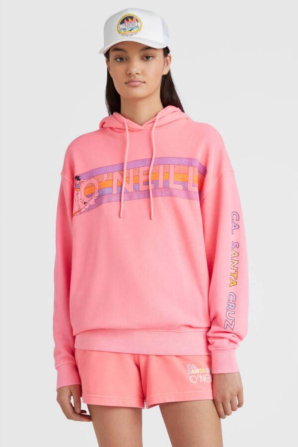 O'Neill hoodie met logo roze