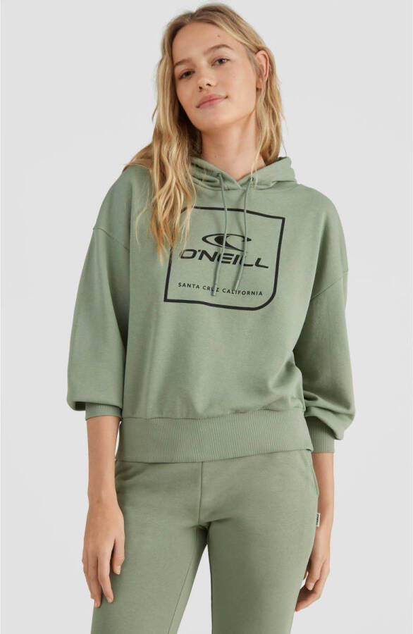 O'Neill hoodie met printopdruk groen