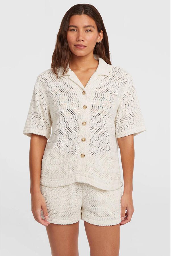 O'Neill blouse ecru gehaakt