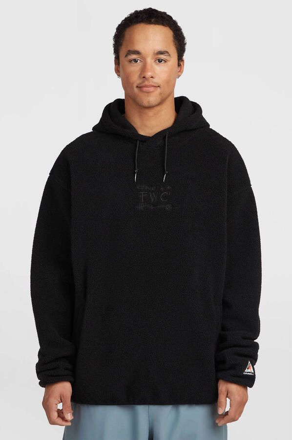 O'Neill fleecetrui met borduursels black out