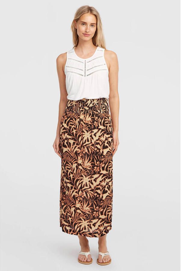 O'Neill gebloemde maxi rok multi
