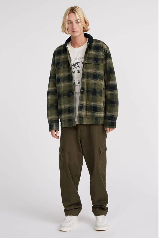 O'Neill geruit flanellen overshirt groen - Foto 2