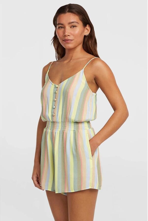 O'Neill gestreepte playsuit groen