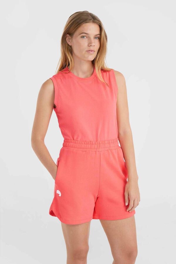 O'Neill high waist regular fit short met printopdruk roze