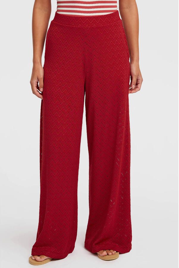 O'Neill high waist flared broek rood