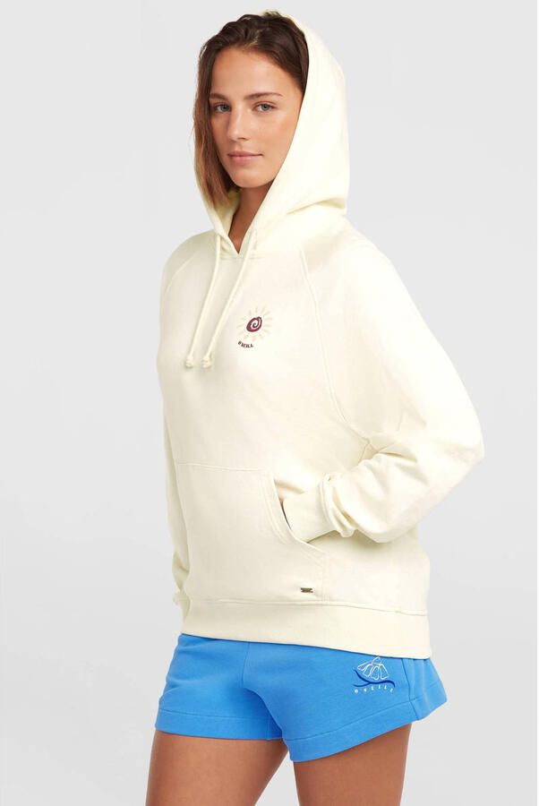 O'Neill hoodie met backprint ecru