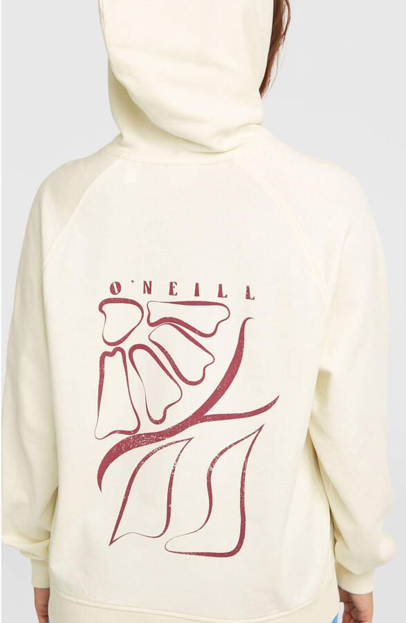 O'Neill hoodie met backprint ecru - Foto 3