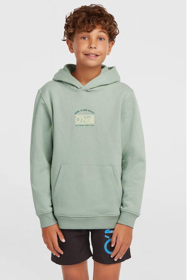 O'Neill hoodie met backprint lichtgroen