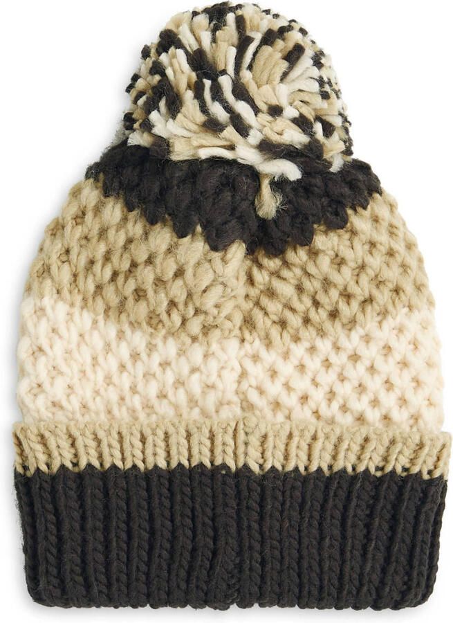 O'Neill muts met pompons zwart beige ecru - Foto 2