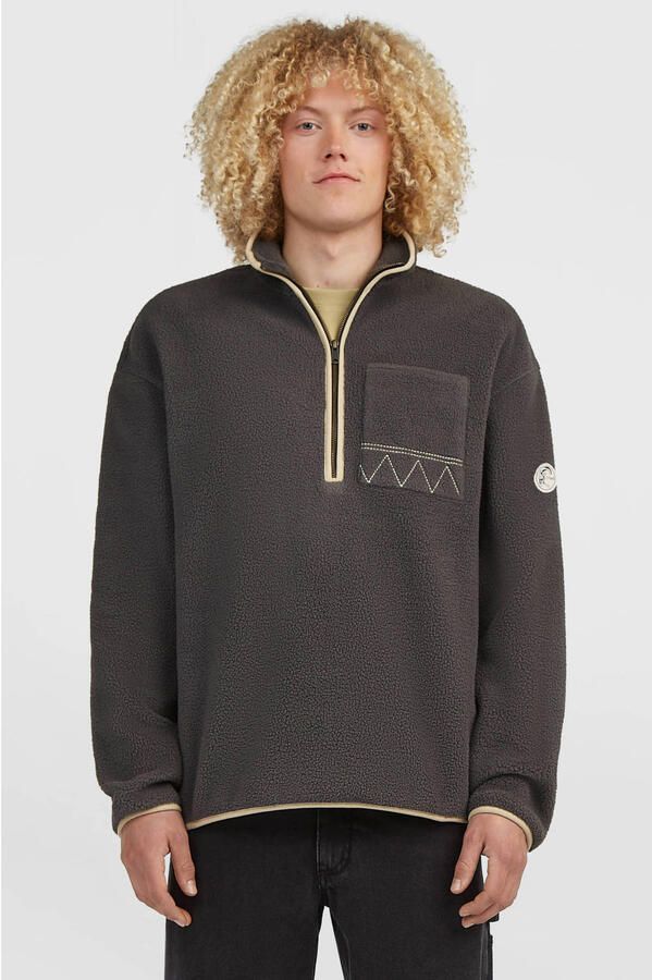 O'Neill oversized fleecetrui grijs