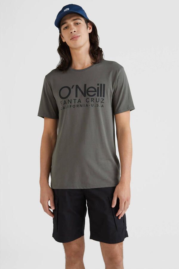 O'Neill regular fit T-shirt met printopdruk groen