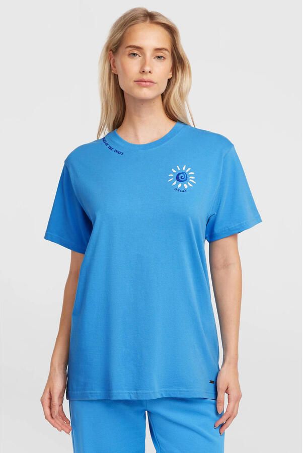 O'Neill T-shirt met backprint blauw