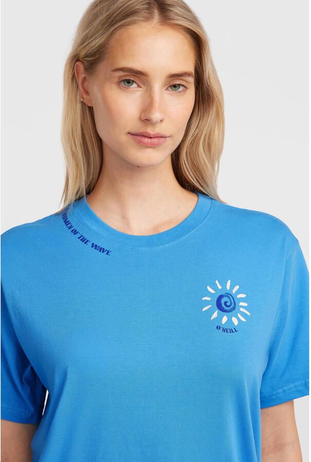 O'Neill T-shirt met backprint blauw - Foto 3