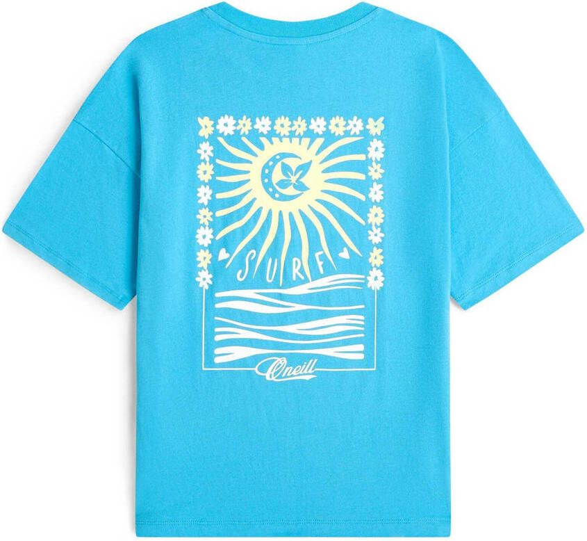 O'Neill T-shirt met backprint blauw - Foto 2