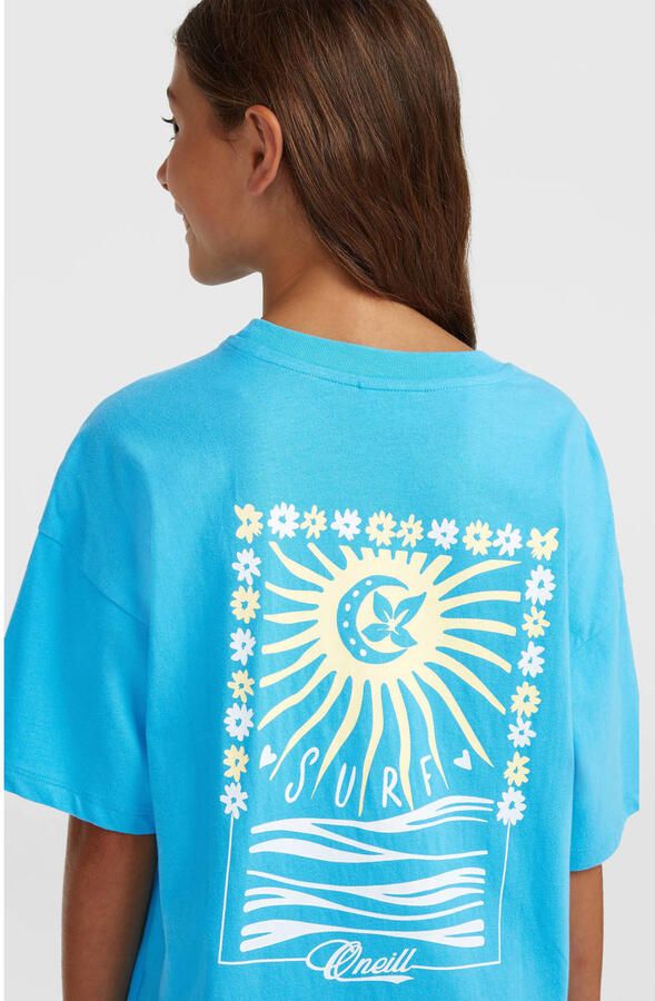 O'Neill T-shirt met backprint blauw - Foto 3