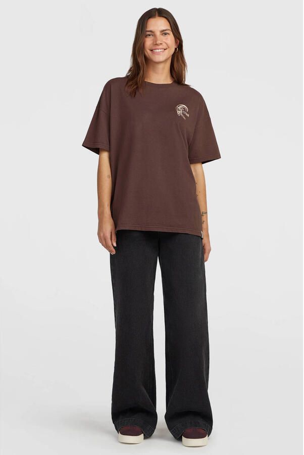 O'Neill T-shirt met backprint bruin - Foto 2