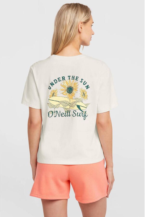 O'Neill T-shirt met backprint ecru - Foto 2
