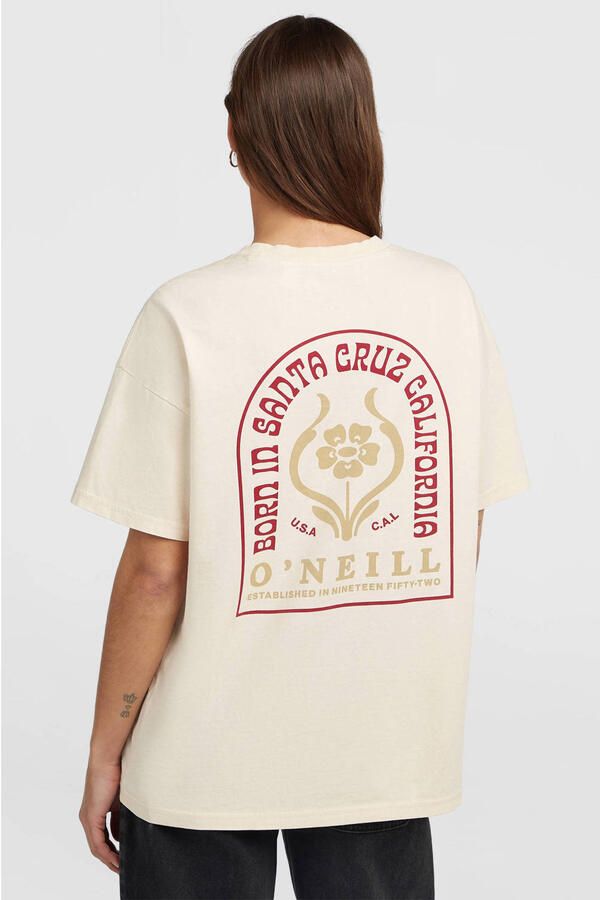 O'Neill T-shirt met backprint ecru - Foto 3