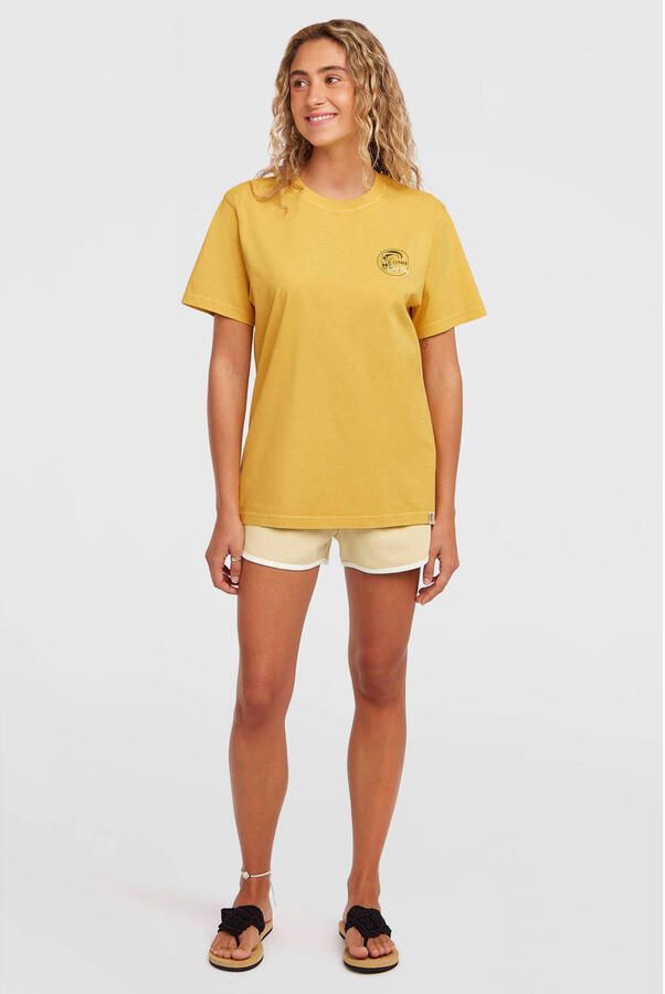 O'Neill T-shirt met backprint geel - Foto 3