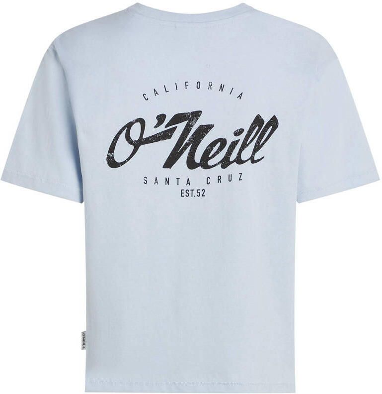 O'Neill T-shirt met backprint lichtblauw - Foto 2