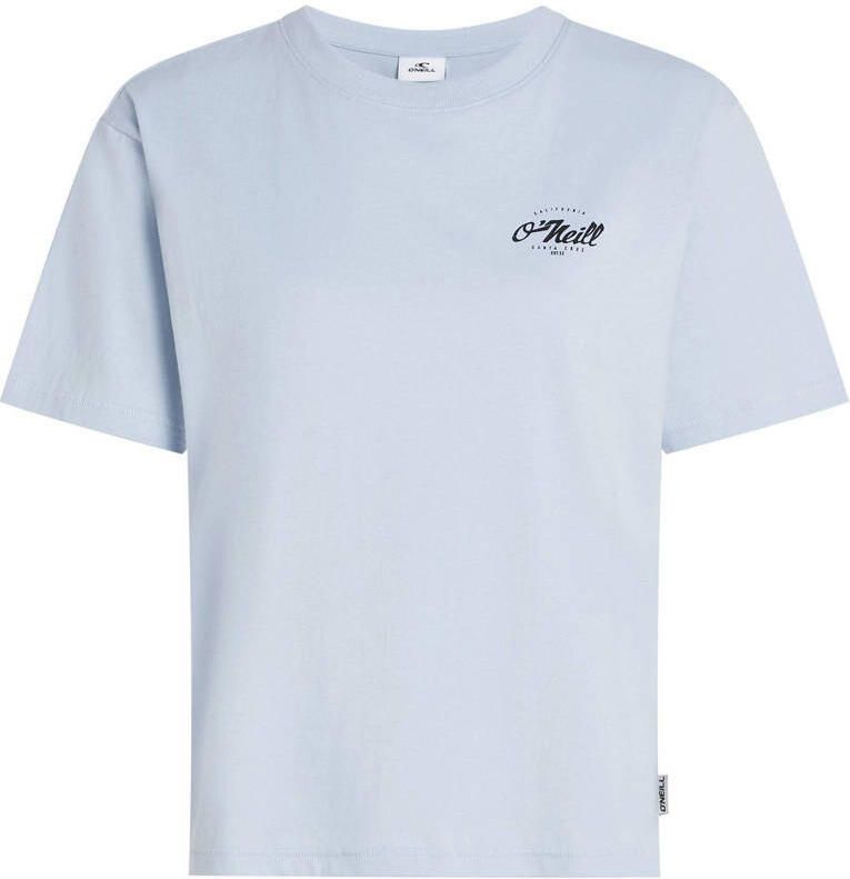 O'Neill T-shirt met backprint lichtblauw - Foto 3