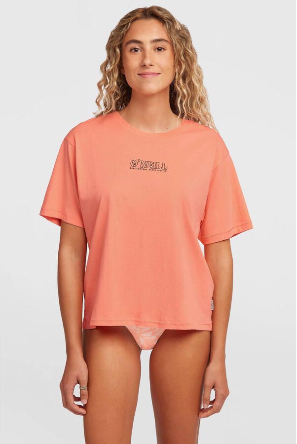 O'Neill T-shirt met backprint oranje