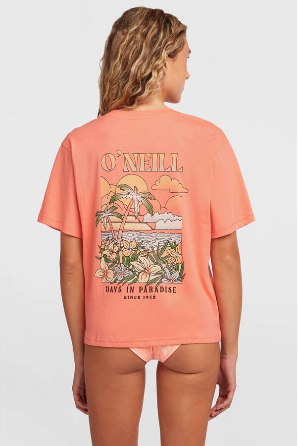 O'Neill T-shirt met backprint oranje - Foto 2