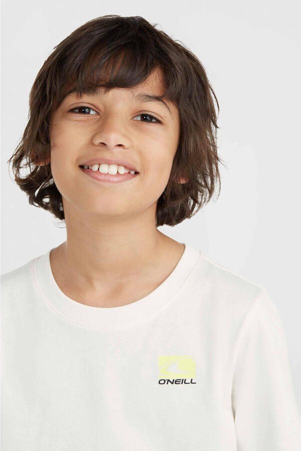 O'Neill T-shirt met backprint wit Jongens Katoen Ronde hals Backprint 128