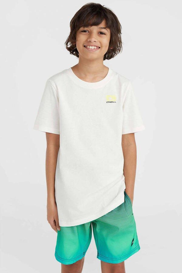 O'Neill T-shirt met backprint wit Jongens Katoen Ronde hals Backprint 128 - Foto 3