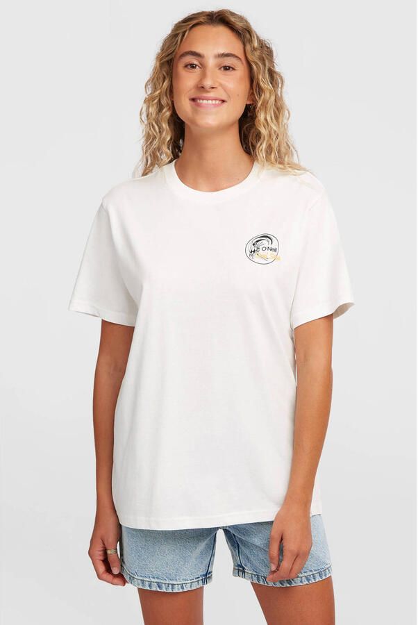 O'Neill T-shirt met backprint wit