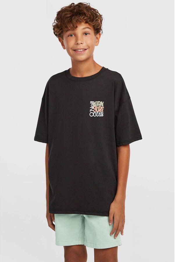 O'Neill T-shirt met backprint zwart