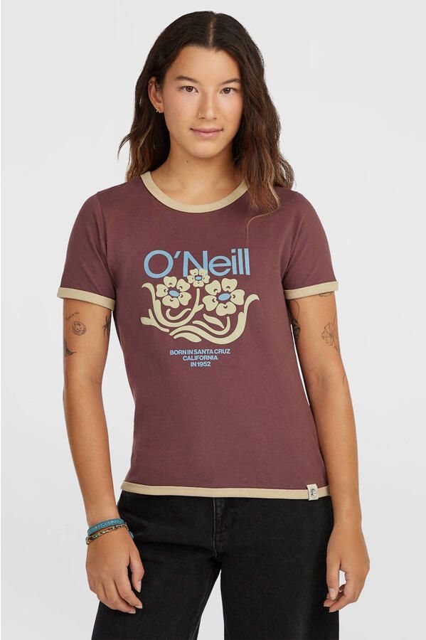 O'Neill T-shirt roodbruin