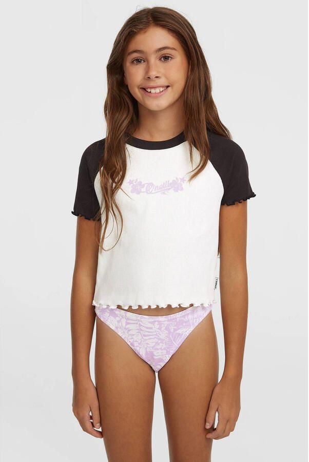 O'Neill T-shirt wit rib gebreid
