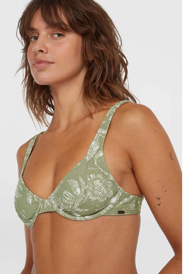 O'Neill voorgevormde beugel bikini set Saltwater Elsie Rita groen wit