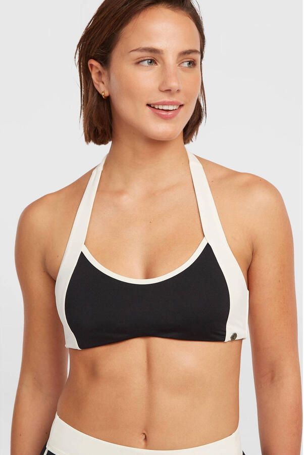 O'Neill voorgevormde crop bikini set O'Riginals Vintage zwart wit - Foto 3