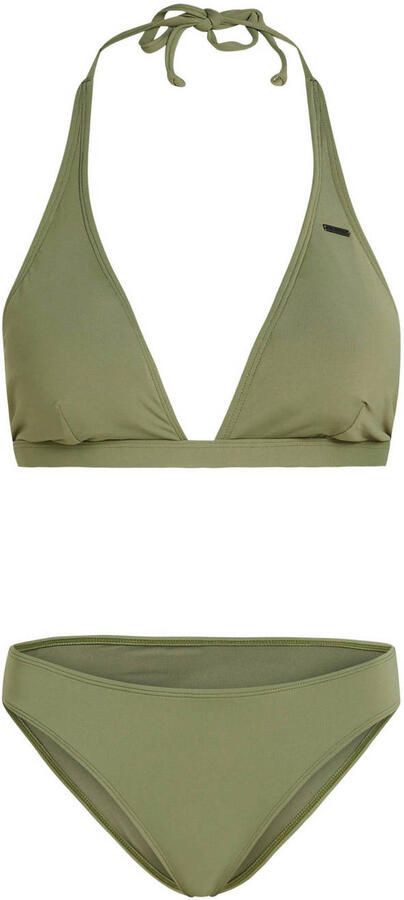 O'Neill voorgevormde halter bikini set Marga Cruz olijfgroen