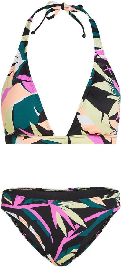 O'Neill voorgevormde halter bikini set Marga Cruz zwart multi