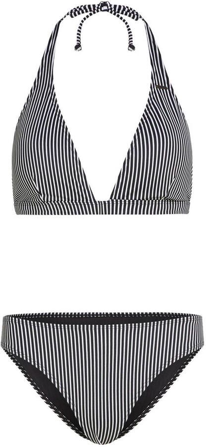 O'Neill voorgevormde halter bikini set Marga Cruz zwart wit