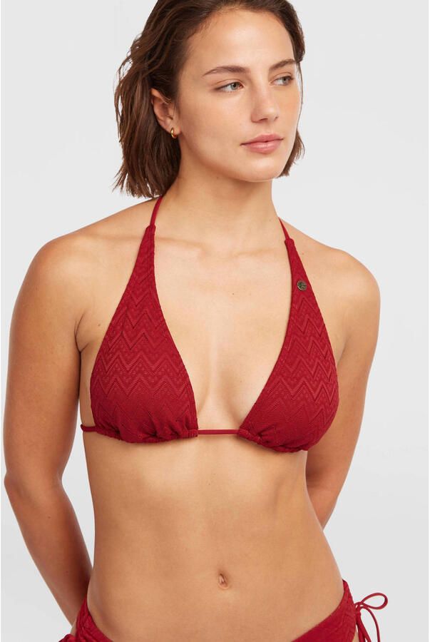 O'Neill voorgevormde triangel bikini set O'Riginals Crochet rood