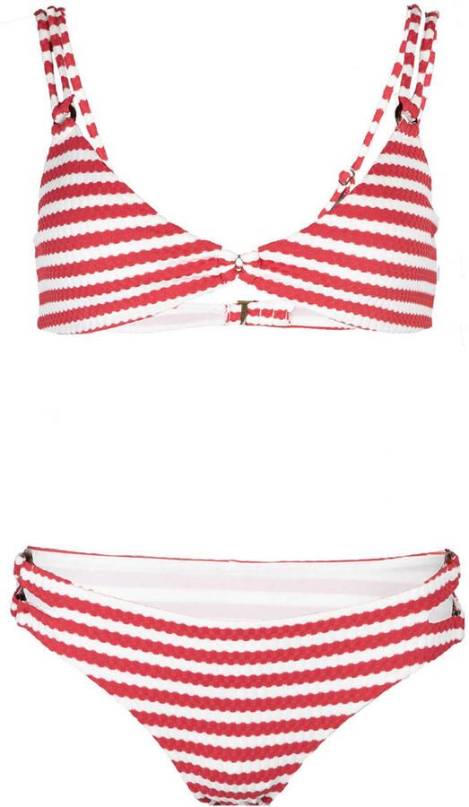 O'Neill voorgevormde triangel bikini set O'Riginals rood wit