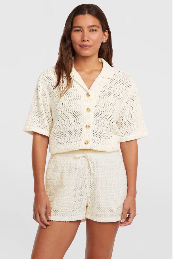 O'Neill wide leg high waist casual short ecru
