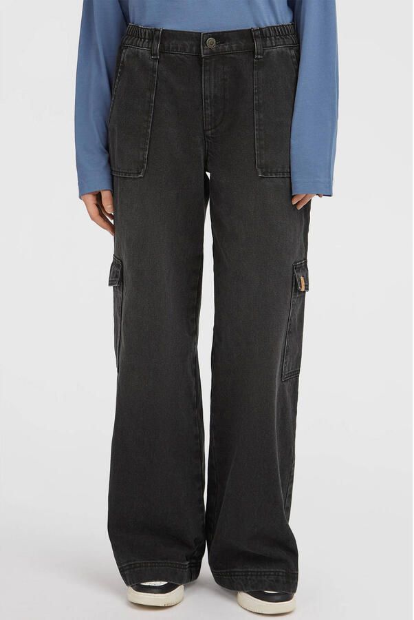O'Neill wide leg jeans black denim