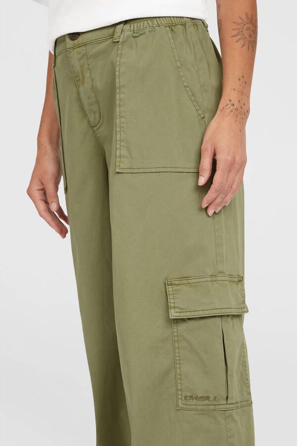 O'Neill wide leg regular waist cargo broek kaki - Foto 2