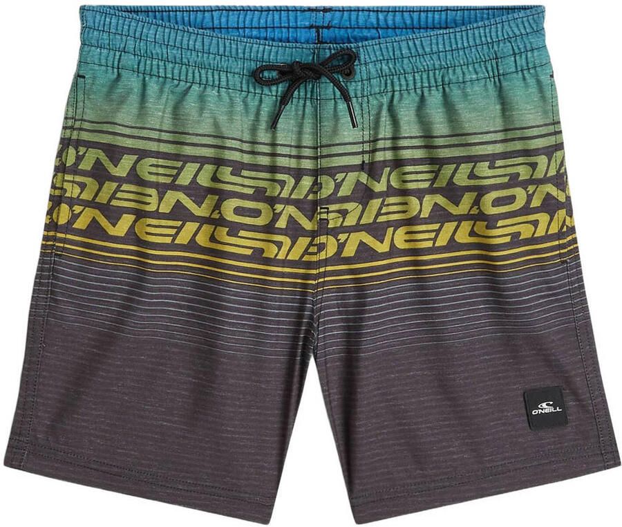 O'Neill zwemshort Logo Stripe bruin turquoise